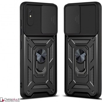 5in1 smūgiams atsparus dėklas su žiedu ir kameros apsauga (Xiaomi Redmi 9A)